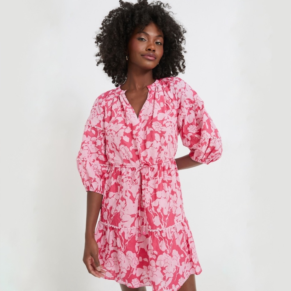 Hyacinth House Pink Floral Matilda Mini Dress